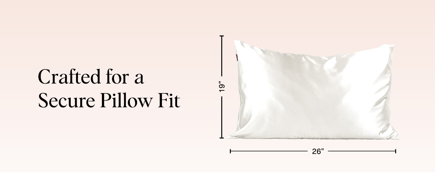 Kitsch Satin Pillowcase Standard Ivory 2pcs