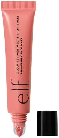 e.l.f. Glow Reviver Melting Lip Balm, Hydrating Tinted Lip Balm For A Glossy Finish & Soft, Supple Lips, Vegan & Cruelty-Free, Strawberry Shortcake