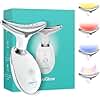 MyoGlow by MDD | Neck, Face, Arms, and Legs Skin Tightening and Lifting Lymphatic Drainage Massager Tool | Uses LED Light, Sonic Vibration, Thermal Activation