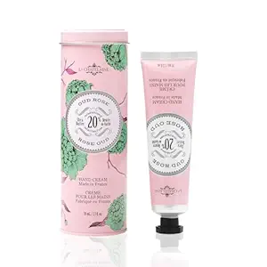 La Chatelaine Shea Butter Hand Cream, Made in France, Natural and Organic Ingredients, 70ml / 2.3 oz, Gift Tin, Oud Rose