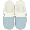 NineCiFun Women's Slip on Fuzzy Slippers Memory Foam House Slippers Outdoor Indoor Warm Plush Bedroom Shoes Scuff with Faux Fur Lining size 7 8 light blue