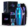 IOV Cocktail Shaker Bar Set, 24oz Martini Shaker with Built-in Strainer, Bar Tool Kit with Recipes Booklet, Professional Stainless Steel Large Bartender Drink Shaker Margarita Alcohol Mixer-Rainbow