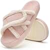 Chantomoo Womens Slippers Memory Foam Slippers for Women Open Toe Cross Band