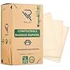 Rollay 300 Bamboo Cocktail Napkins - FSC Certified 2-Ply Compostable Napkins Disposable for Home or Commercial Use - 5x5 inch folded Biodegradable Paper Napkins for Dinner and Party