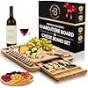 Charcuterie Board Gift Set - Bamboo Cheese Board and Knife Set - Housewarming Gifts for New Home, Wedding Gifts for Couples 2025, Bridal Shower Gifts, Birthday Gifts for Women