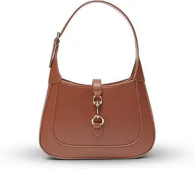Shoulder Bag for Women - Small Shoulder Purses - Top Handle Structured Handbags - Adjustable Strap Vegan Leather