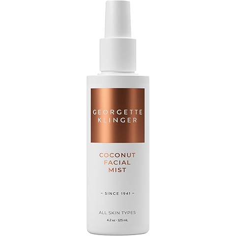 Georgette Klinger Coconut Facial Mist - Hydrating, Long-Lasting Makeup Setting Spray with Moisturizing Antioxidants for Dewy Matte Face, Protects and Plumps Dehydrated Skin - 4.2 oz