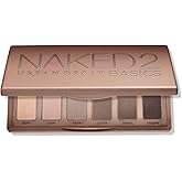 URBAN DECAY Naked 2 Basics Mini Eyeshadow Palette - 6 Matte Nude Shadows, Multi-Use Powder for Eye, Contour, or Brows, Ultra-