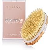 Dry Brushing Body Brush - Best for Exfoliating Dry Skin, Lymphatic Drainage and Cellulite Treatment - Organic Spa Exfoliator 