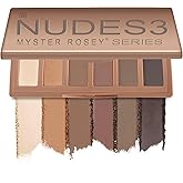 MYSTER ROSEY Nudes Series Mini Eyeshadow Palette, Velvety Matte Finish, 6 Nude Taupe & Brown Neutral Eye Shadows, Travel Frie