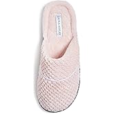 Laura Ashley Ladies Spa Rugged Slippers With Memory Foam Insole