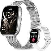 Smart Watches for Women, 1.75" HD Fitness Tracker (Answer/Make Calls), IP68 Waterproof Smartwatch with Heart Rate SpO2 Sleep