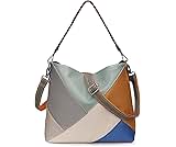 YALUXE Genuine Leather Shoulder Bags Stylish Hobo Handbags Purses Crossbody Bags for Women