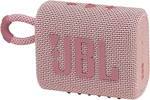 JBL Go 3 - Portable Mini Bluetooth Speaker, big audio and punchy bass, IP67 waterproof and dustproof, 5 hours of playtime, speaker for home, outdoor and travel (Pink)