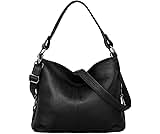 YALUXE Genuine Leather Shoulder Bags Stylish Hobo Handbags Purses Crossbody Bags for Women