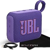 JBL Go 4 Portable Bluetooth Wireless Speaker, IP67 Waterproof and Dustproof Built-in Battery - Purple - Boomph's Comprehensiv