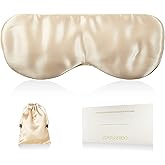 Sleep Mask 100% Mulberry Silk for Light Blocking, ZOESMIEN Eye Mask for Women Men Side Sleeper, Puffiness Dry Eyes Headache, 