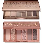 URBAN DECAY Naked Mini Eyeshadow Palettes Bundle - Naked 2 Basics (Neutral Mattes) + Naked 3 Mini (Rosy Neutrals Shimmer)