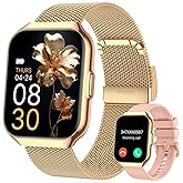 taopodo Smart Watches for Women, 1.91" HD Fitness Tracker (Answer/Make Calls),IP68 Waterproof, 120+ Sport Modes with Heart Ra