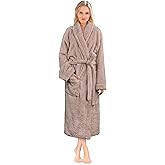 PAVILIA Premium Womens Plush Soft Robe Fluffy, Warm, Fleece Sherpa Shaggy Bathrobe