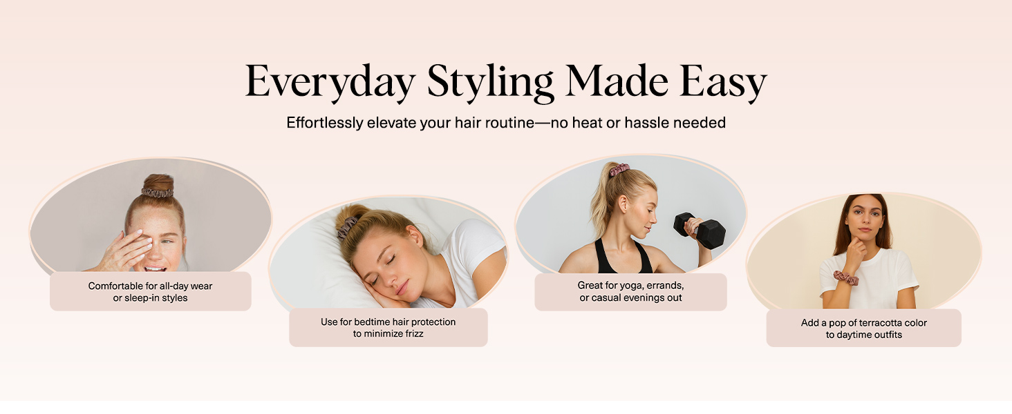 Kitsch Satin Scrunchies for Women