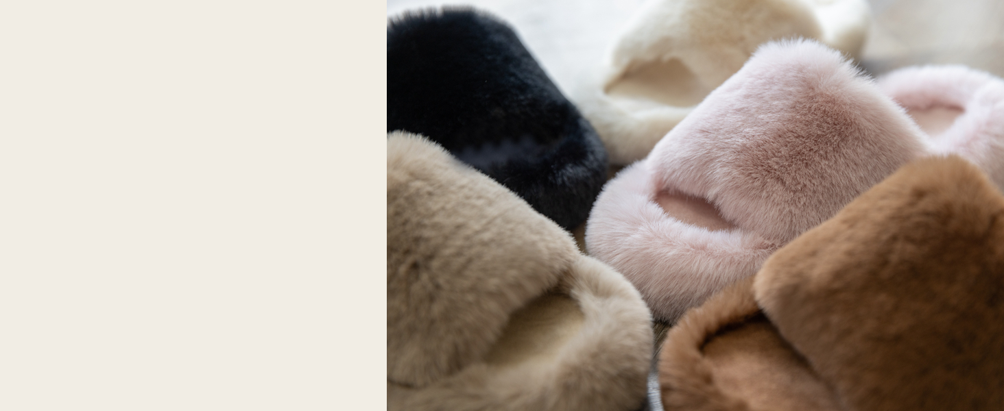 faux fur slipper