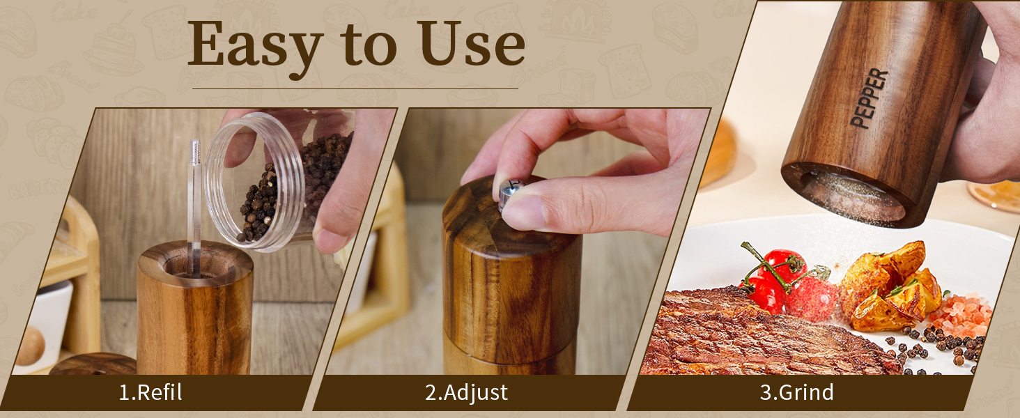 salt and pepper mill set